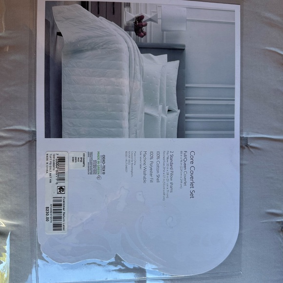 Sky Full/Queen Tufted Quilted Coverlet and Sham Set - Exclusive NWT - Picture 4 of 5